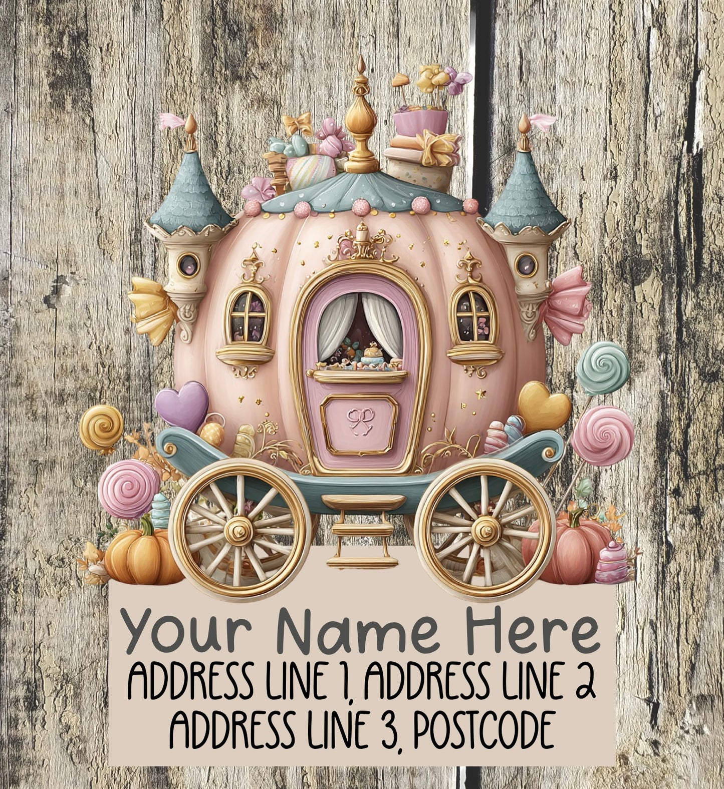Pastel Halloween Address Labels