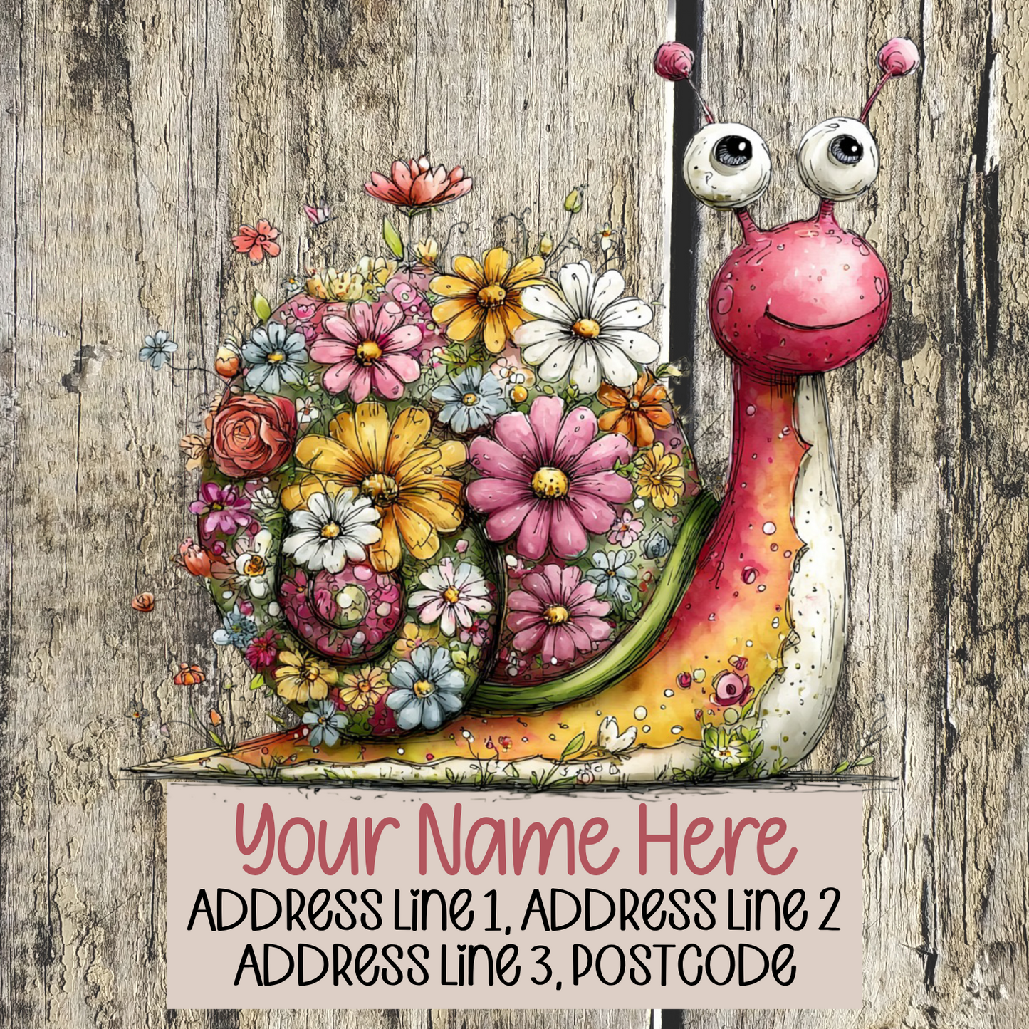 Summer Snail Address Labels