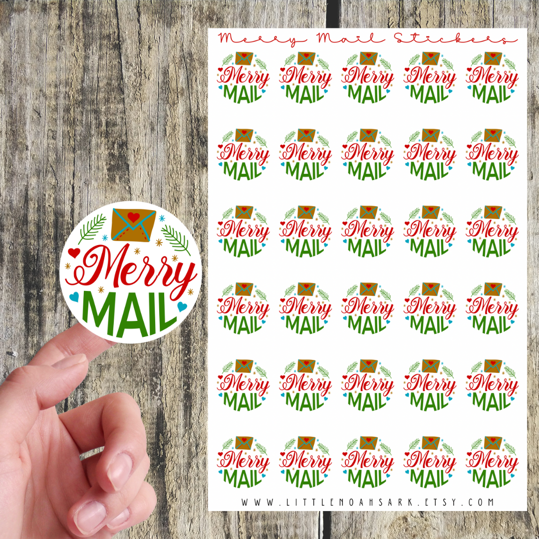Merry Mail Stickers