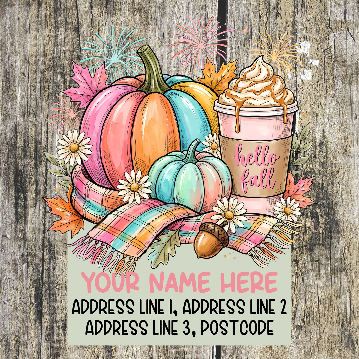 Hello Fall Address Labels