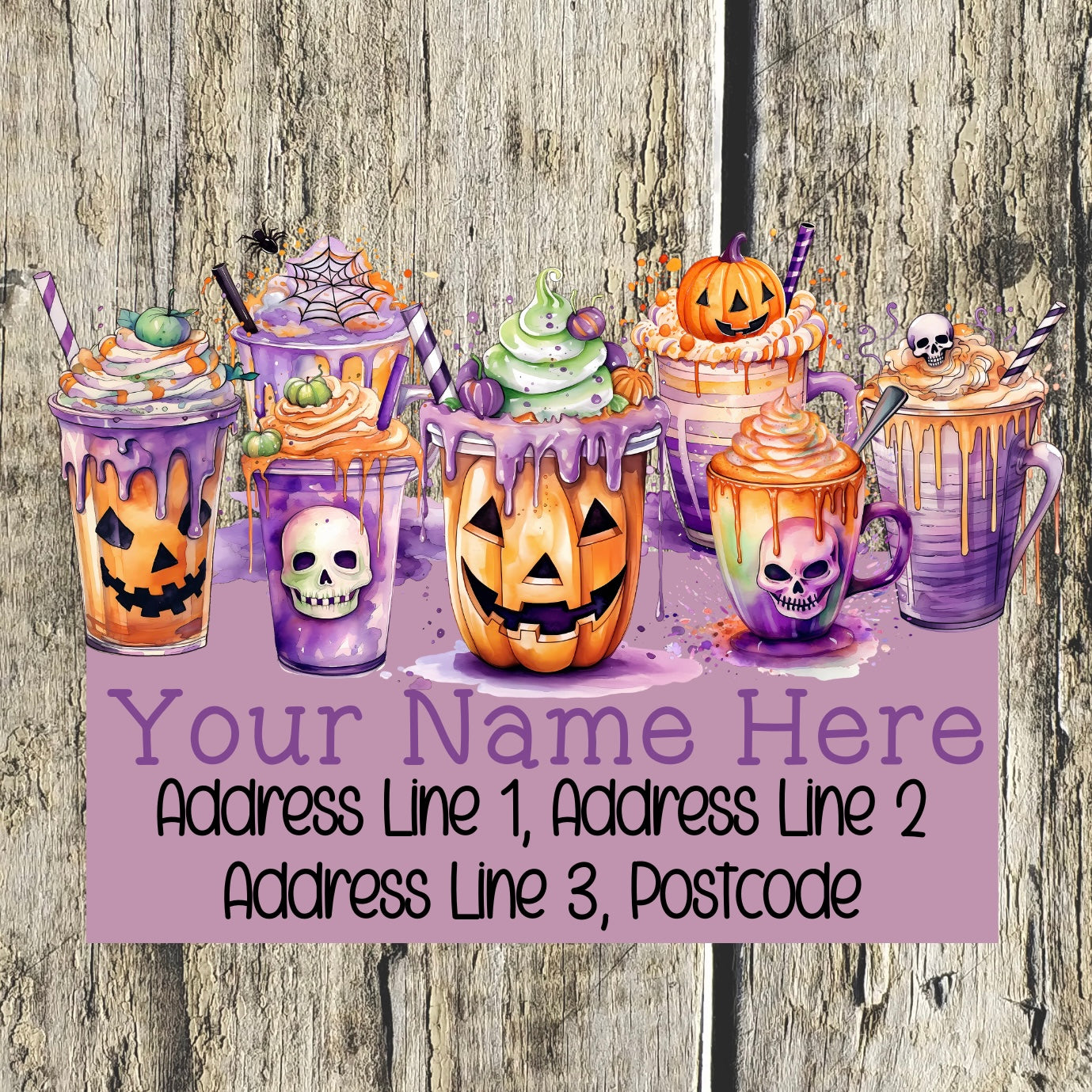 Halloween Drink Address Labels