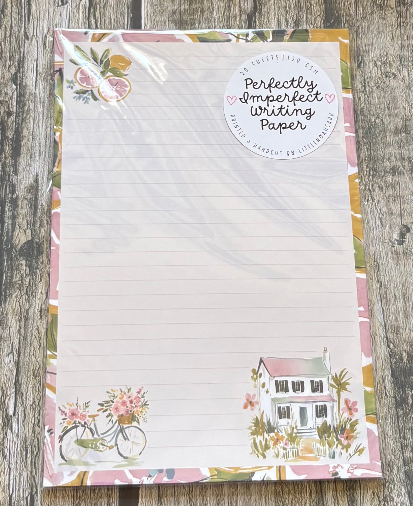 Summer fruit perfectly imperfect writing paper