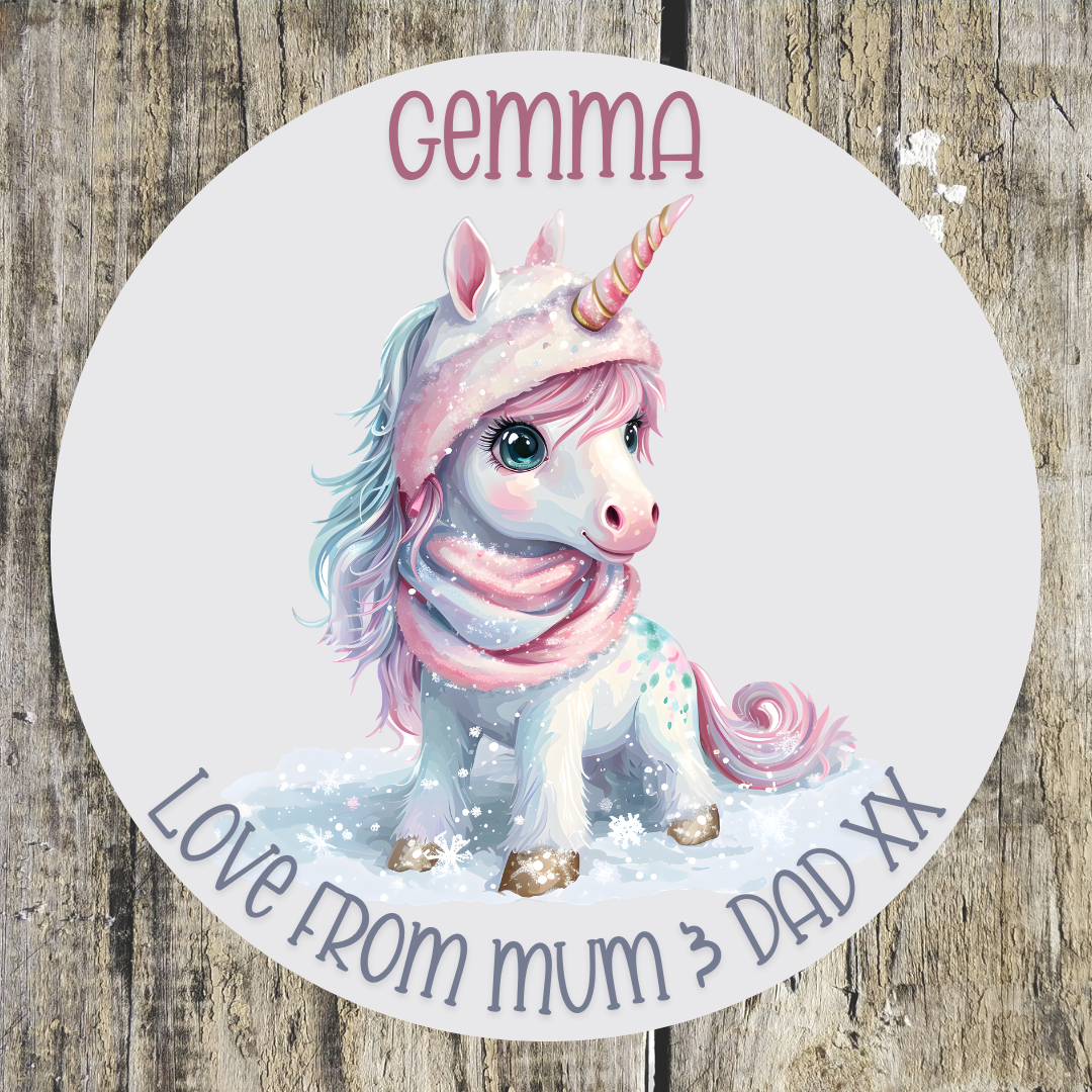 Personalised Christmas Name Stickers