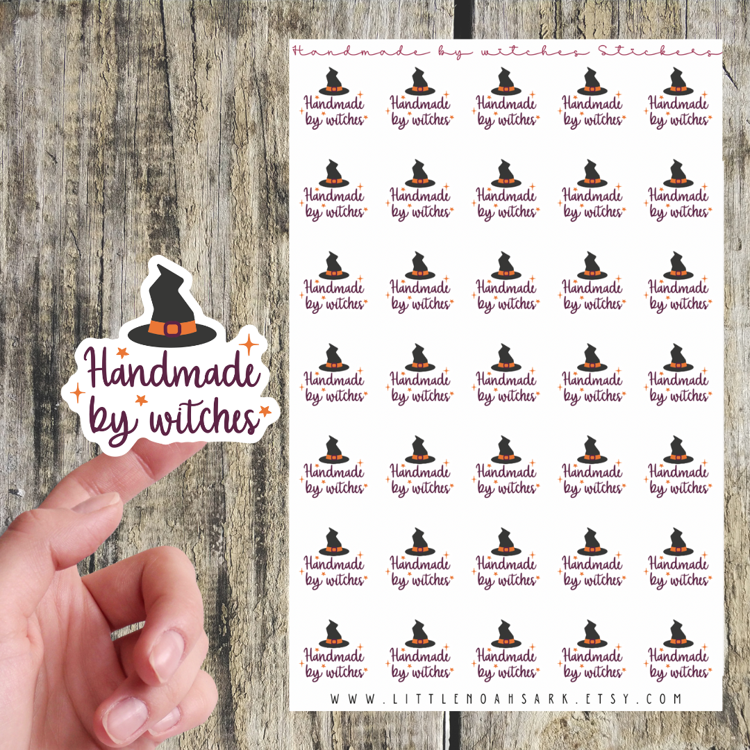 Handmade By Witches Stickers