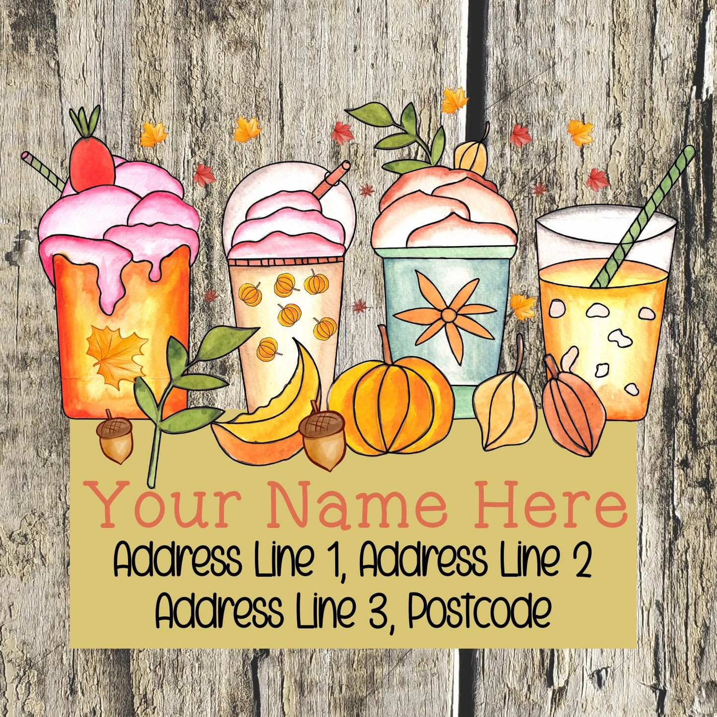 Halloween Drink Address Labels