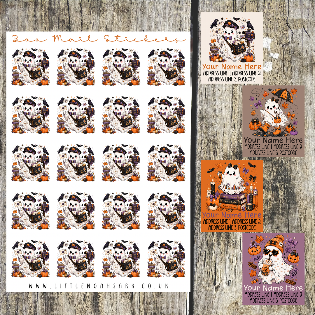Boo mail Mixed label set