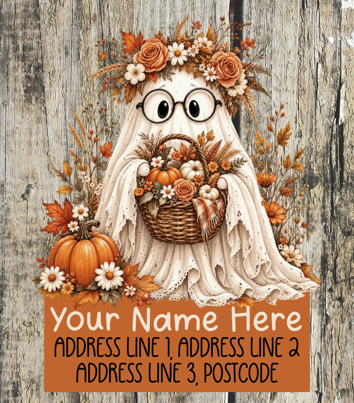 Boho ghost Address Labels