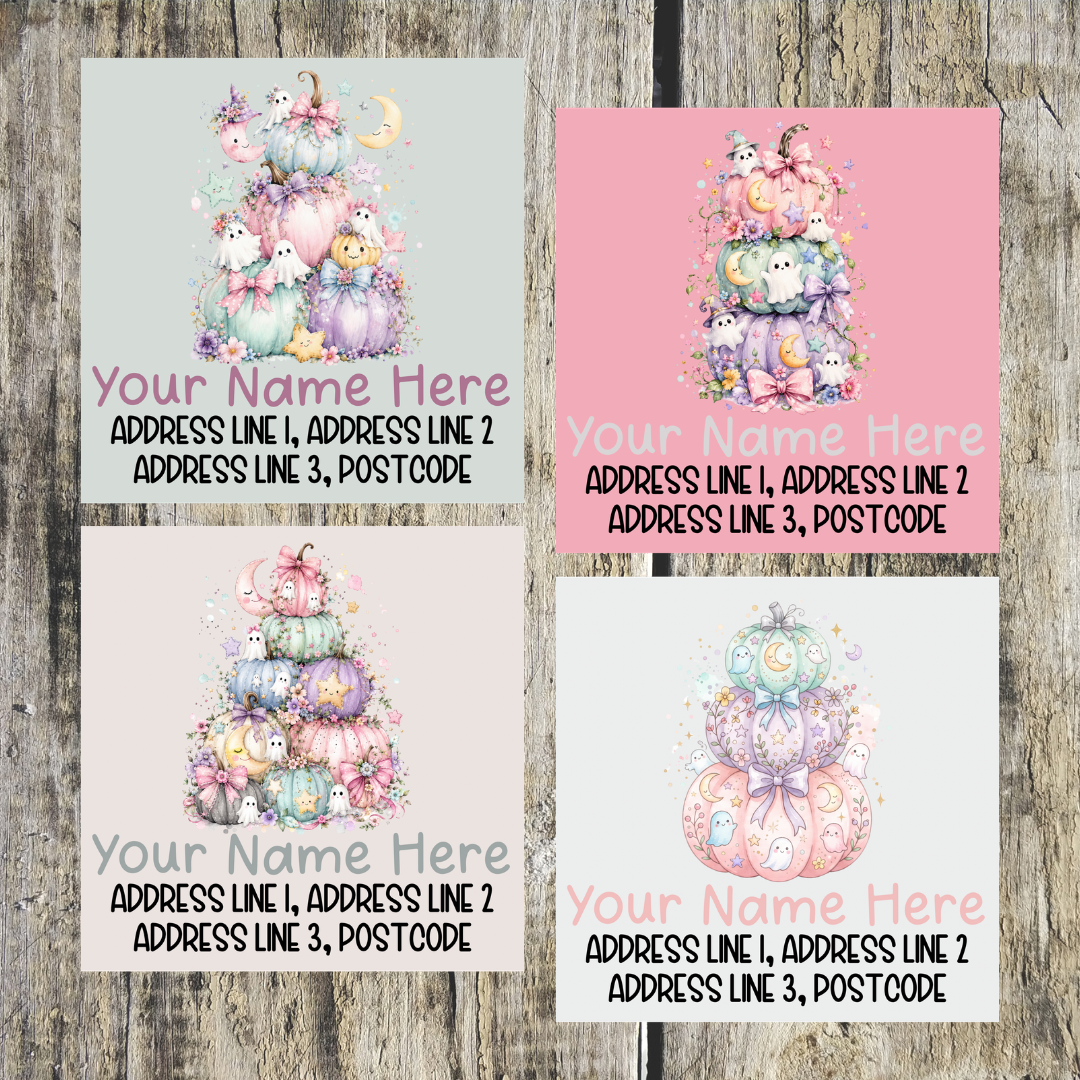Pastel Pumpkin Mixed Address Labels