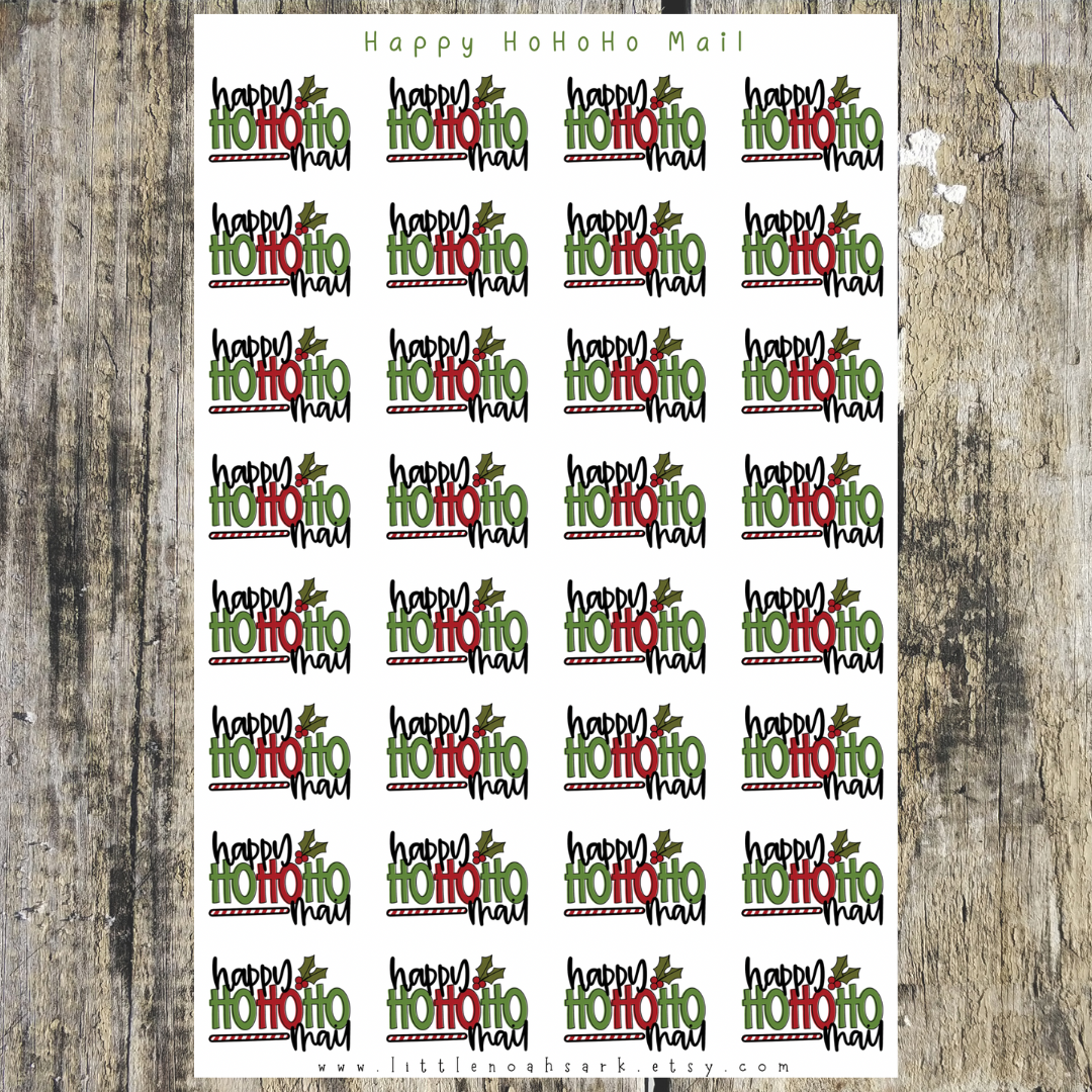 Happy Hohoho Mail Stickers