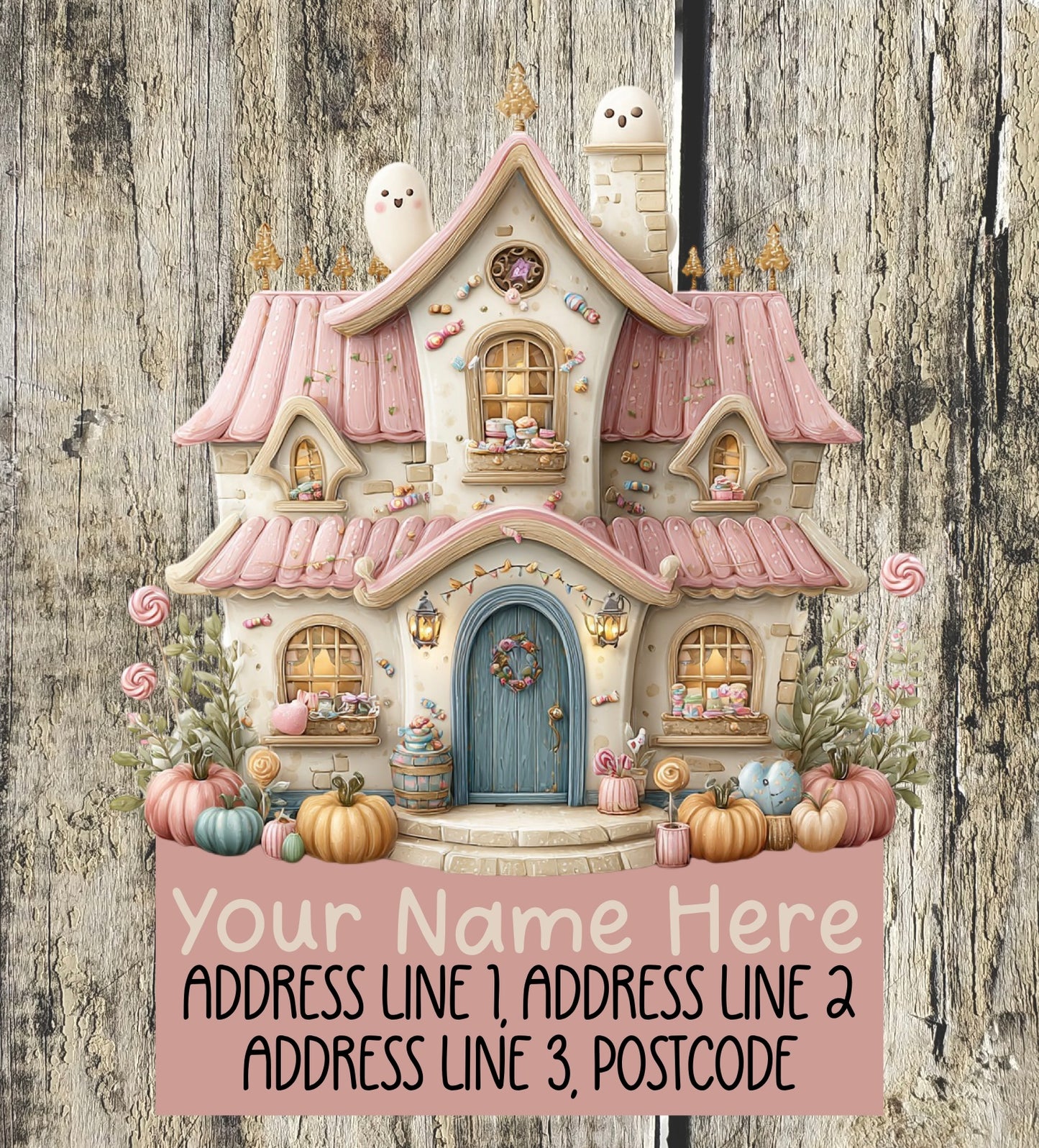 Pastel Halloween Address Labels