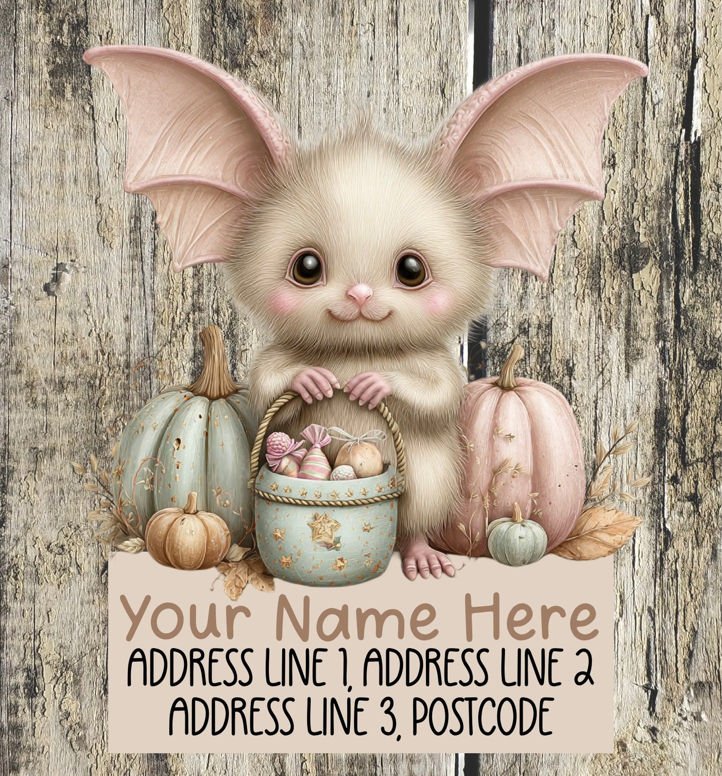 Pastel Halloween Address Labels