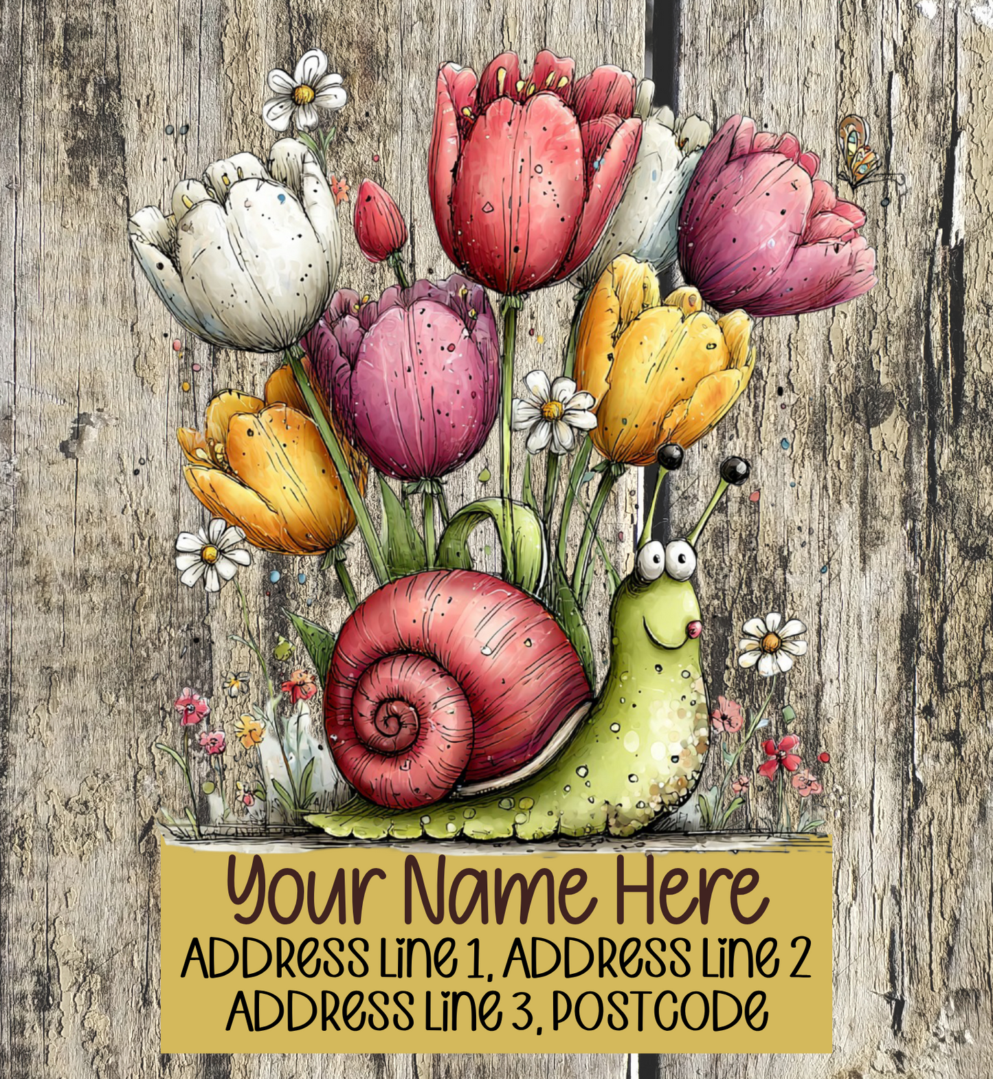 Summer Snail Address Labels