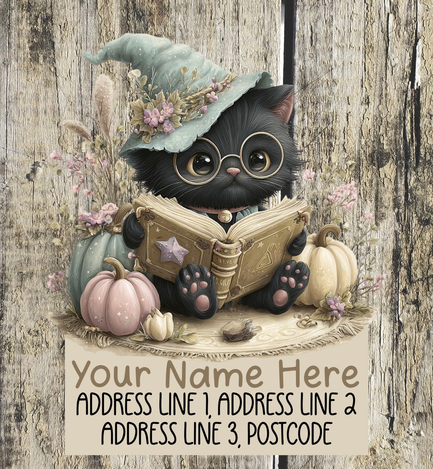 Pastel Halloween Address Labels