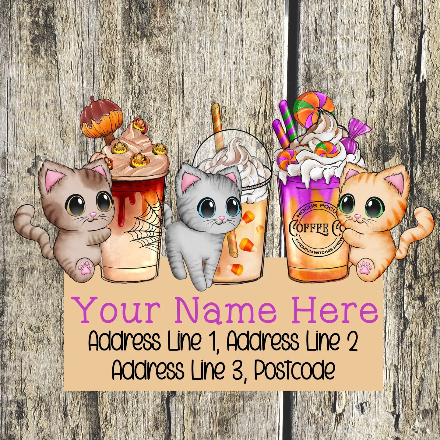 Halloween Drink Address Labels