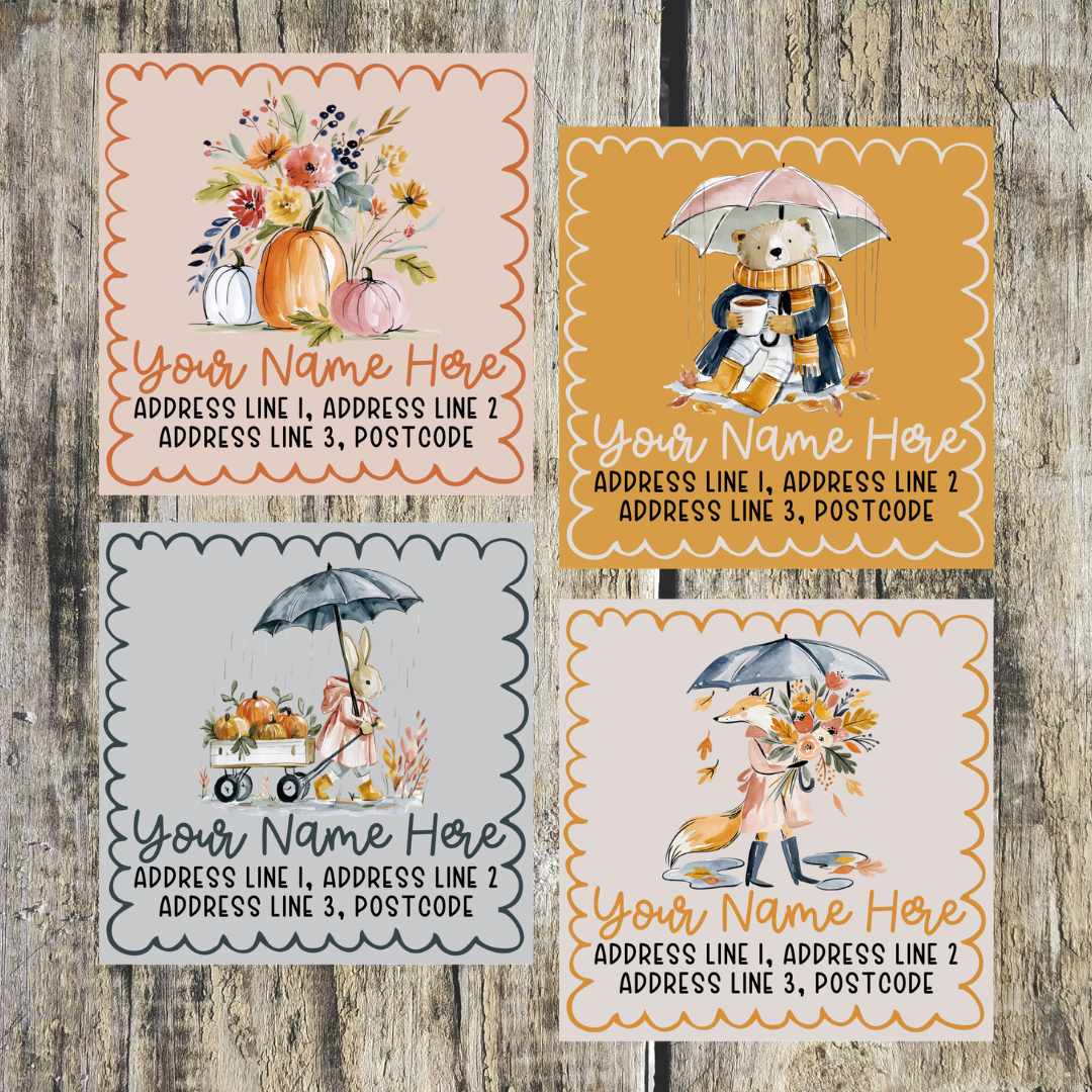 Autumn Days Out Mixed Address Labels