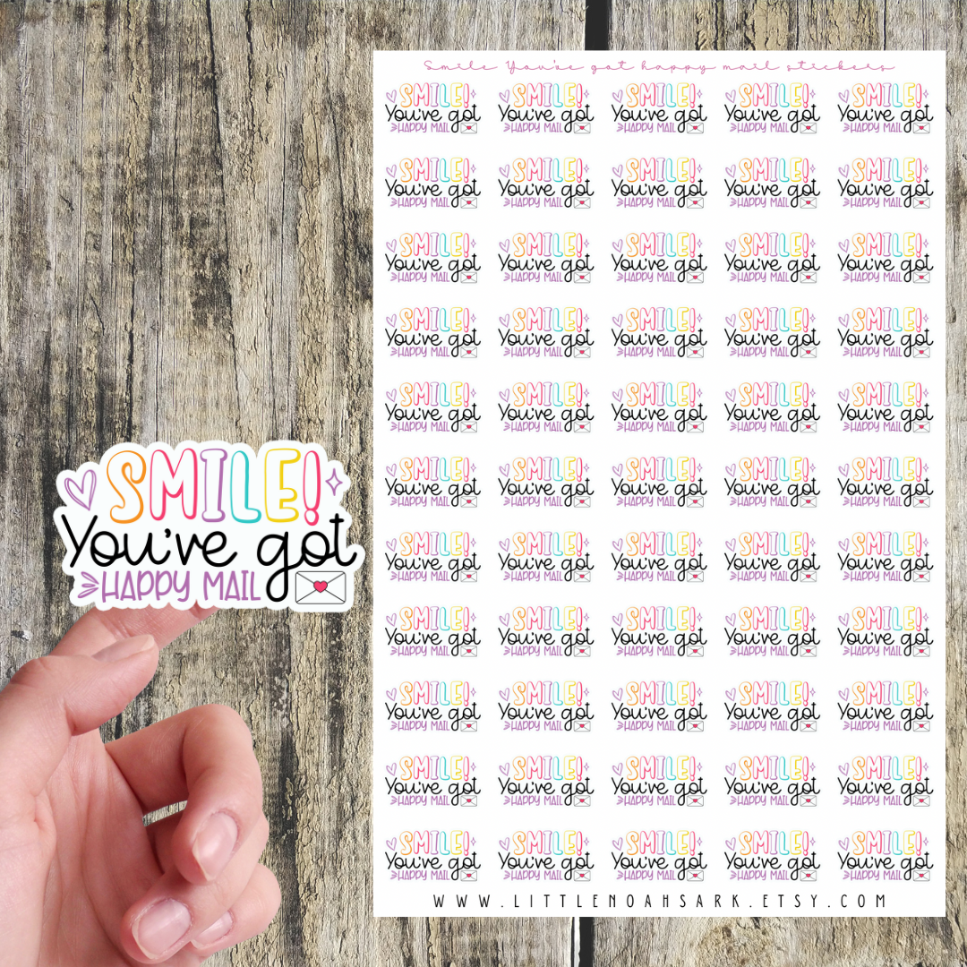 Smile You've Got Happy Mail Stickers