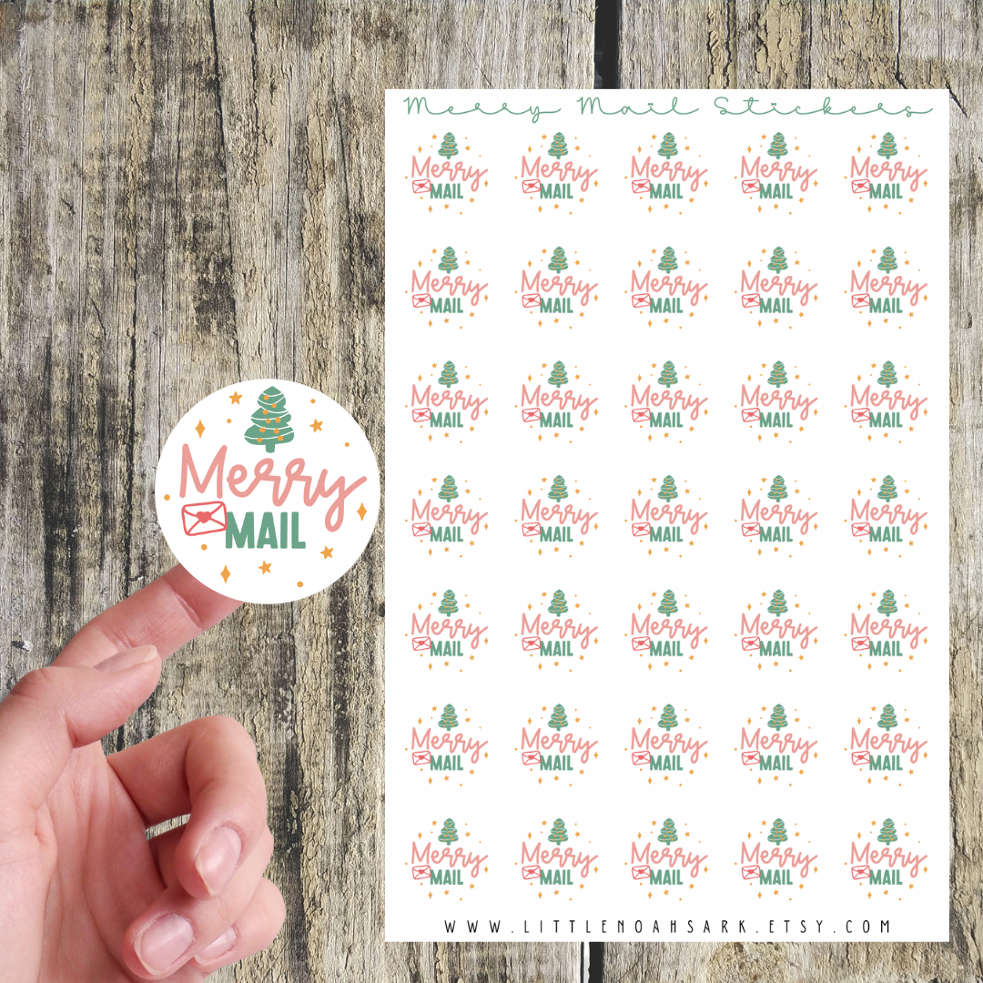 Merry Mail Stickers