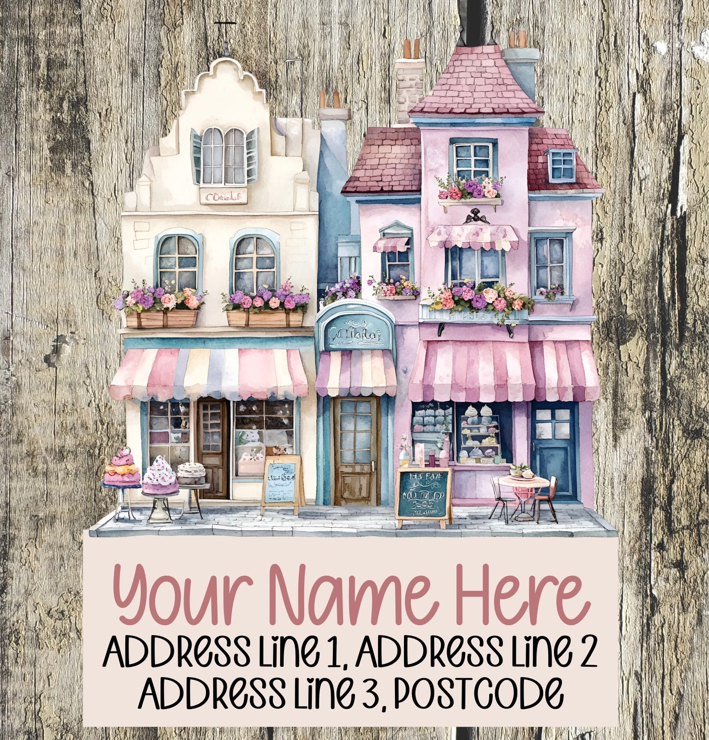 Ice Cream Shop Address Labels