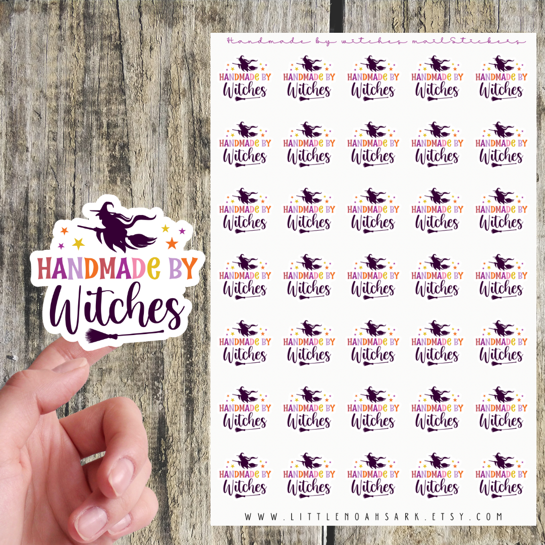 Handmade By Witches Stickers