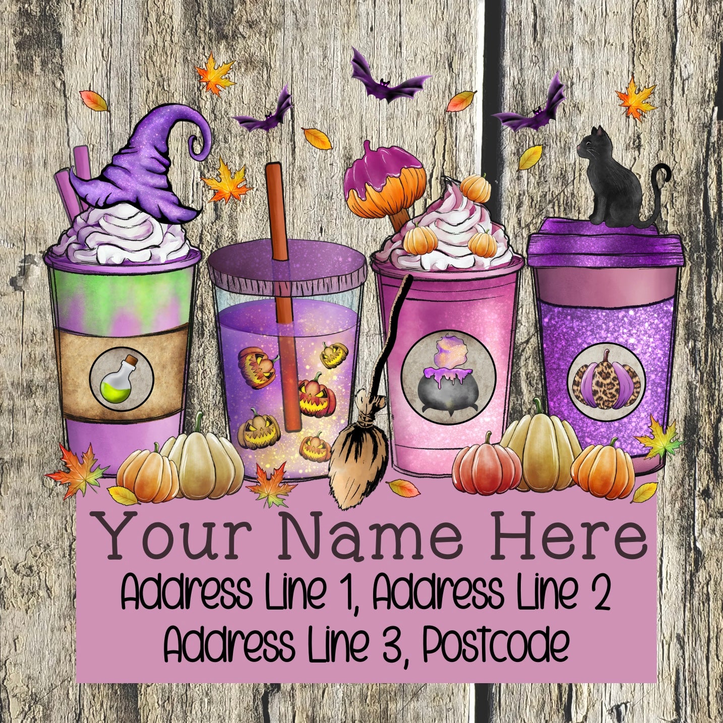 Halloween Drink Address Labels