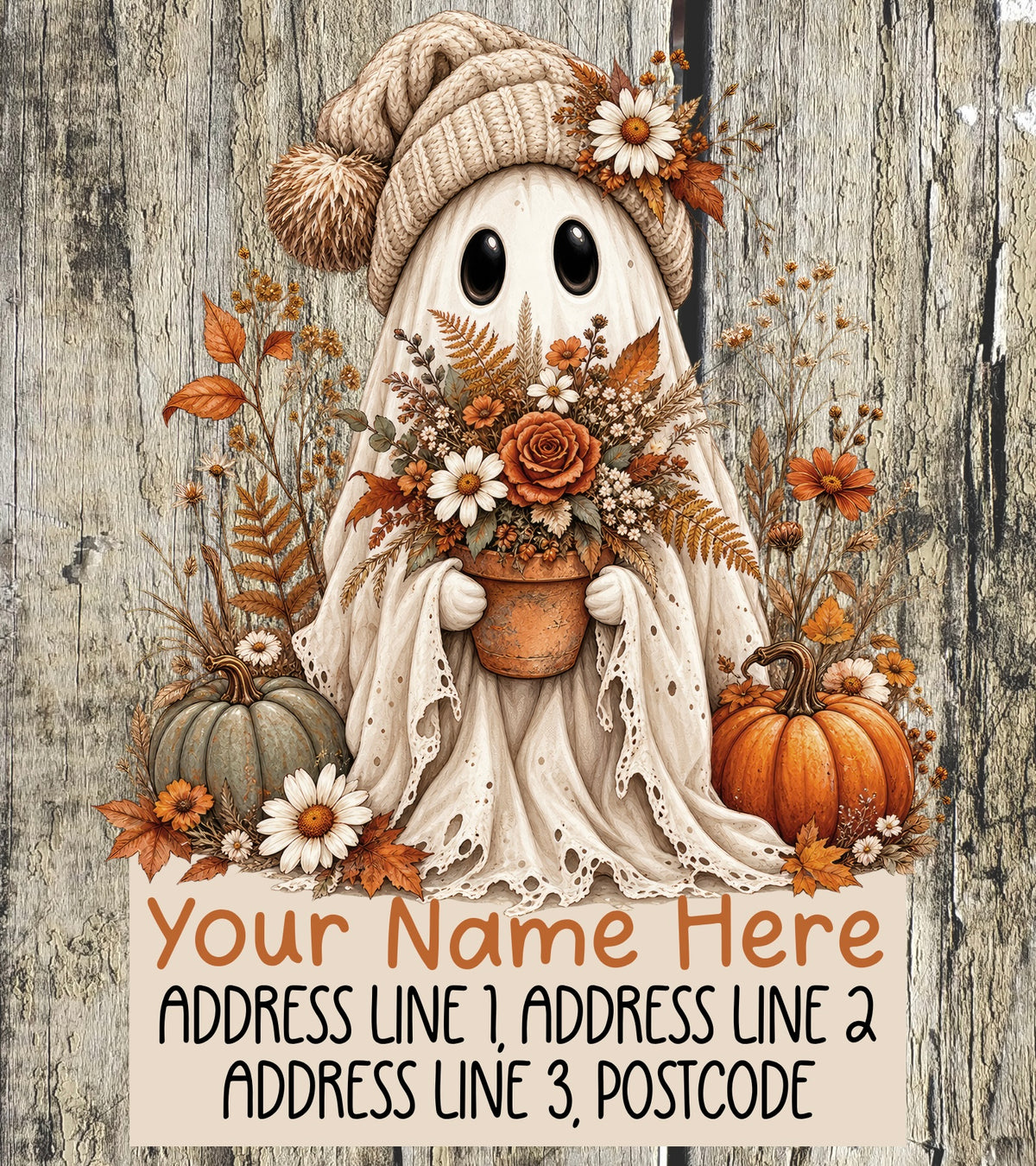 Boho ghost Address Labels