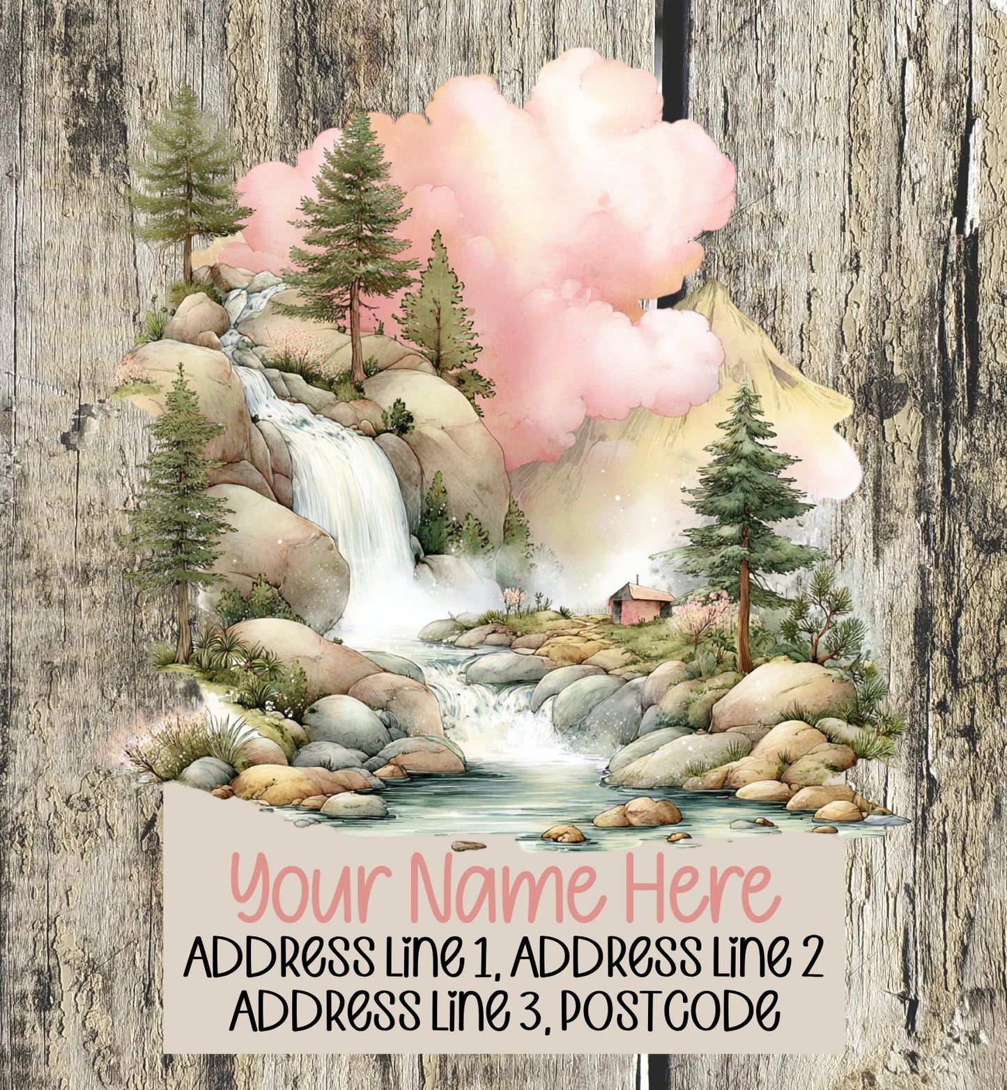 Summer Mountain Scene Address Labels
