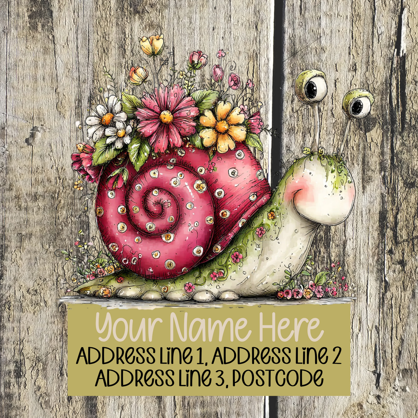 Summer Snail Address Labels
