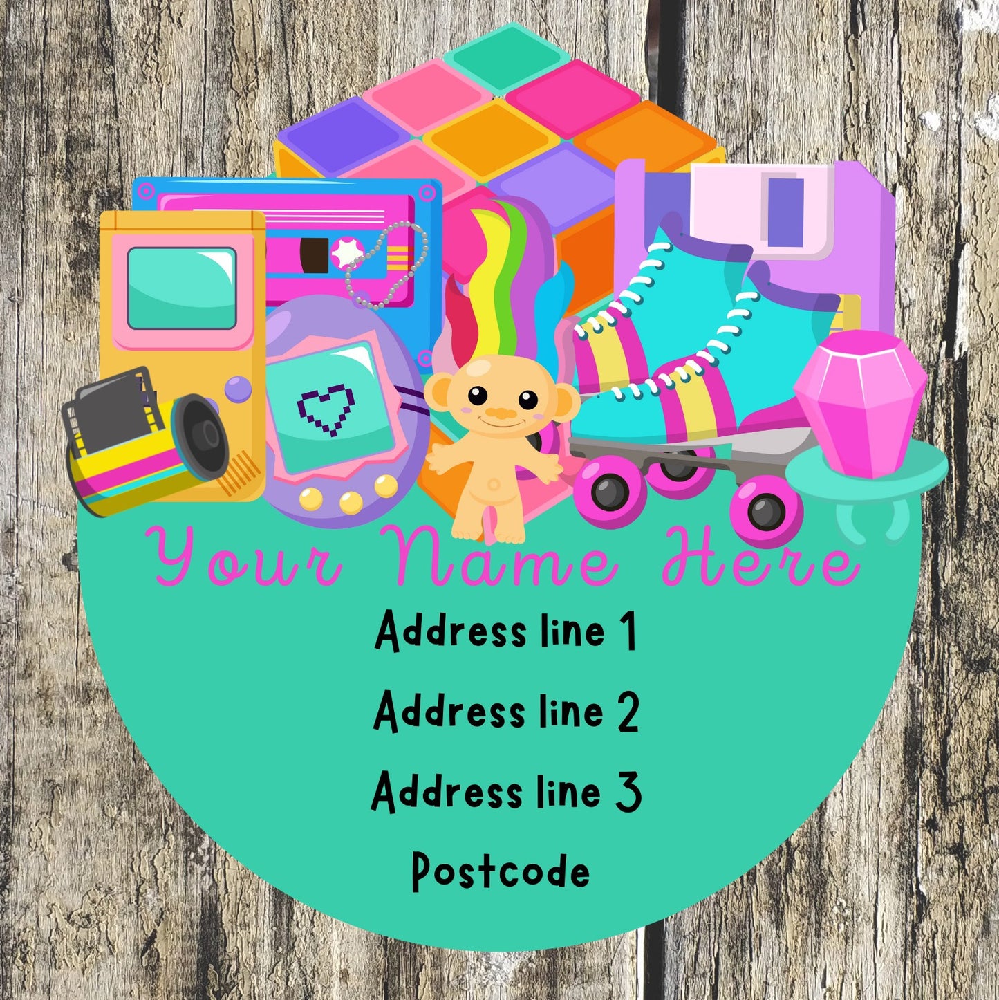 Retro Troll Address Labels