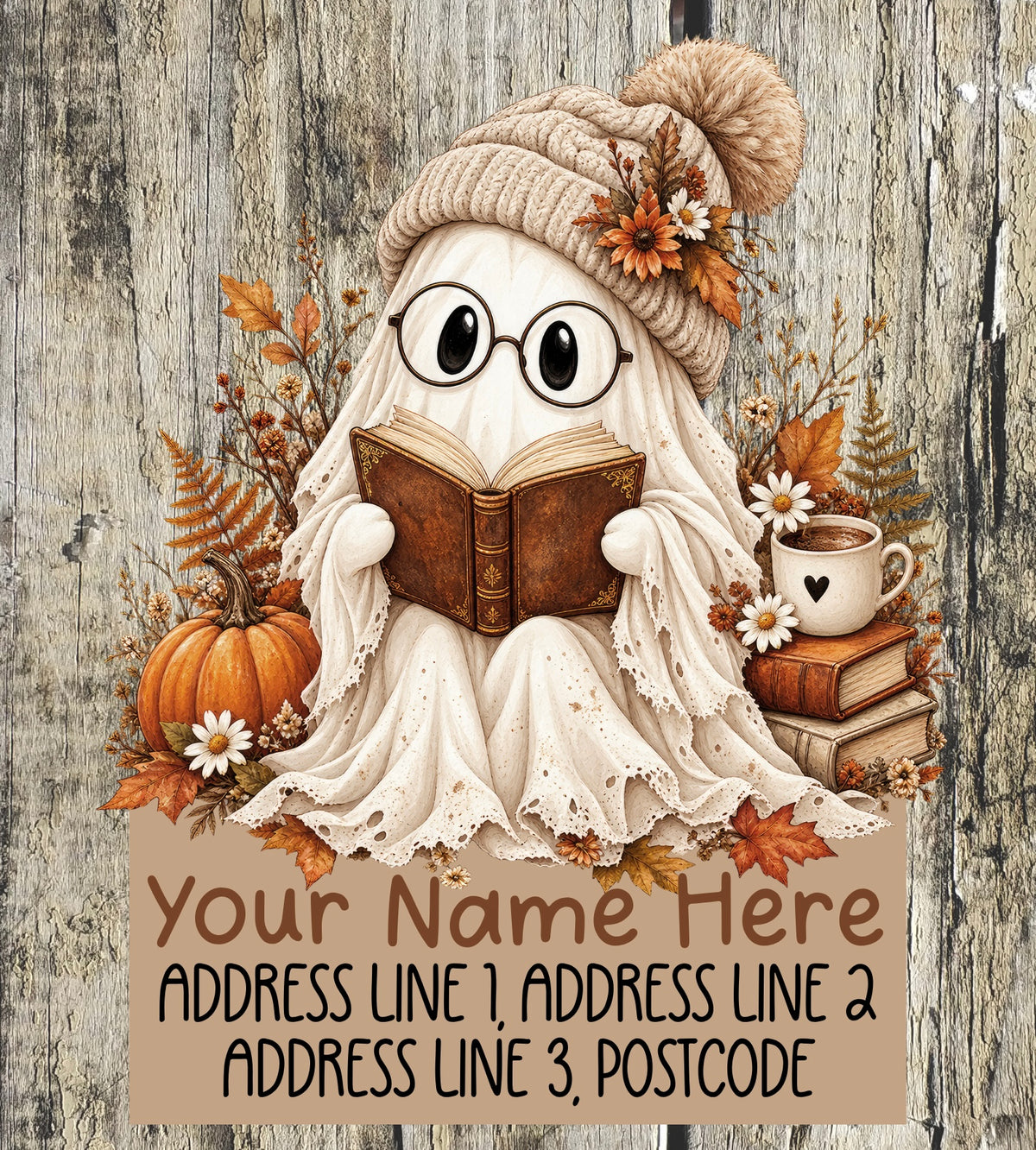 Boho ghost Address Labels