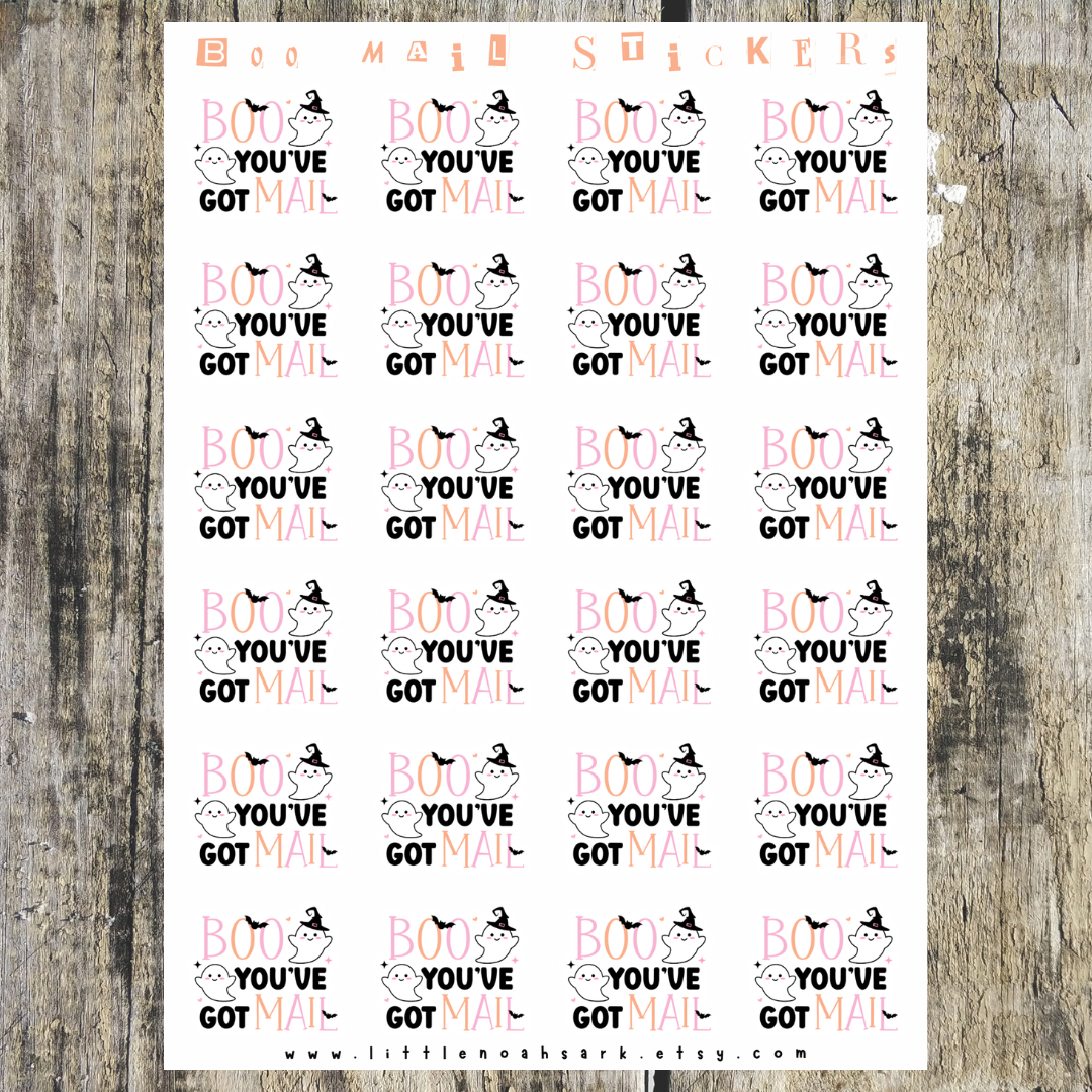 Boo You’ve Got Mail Stickers