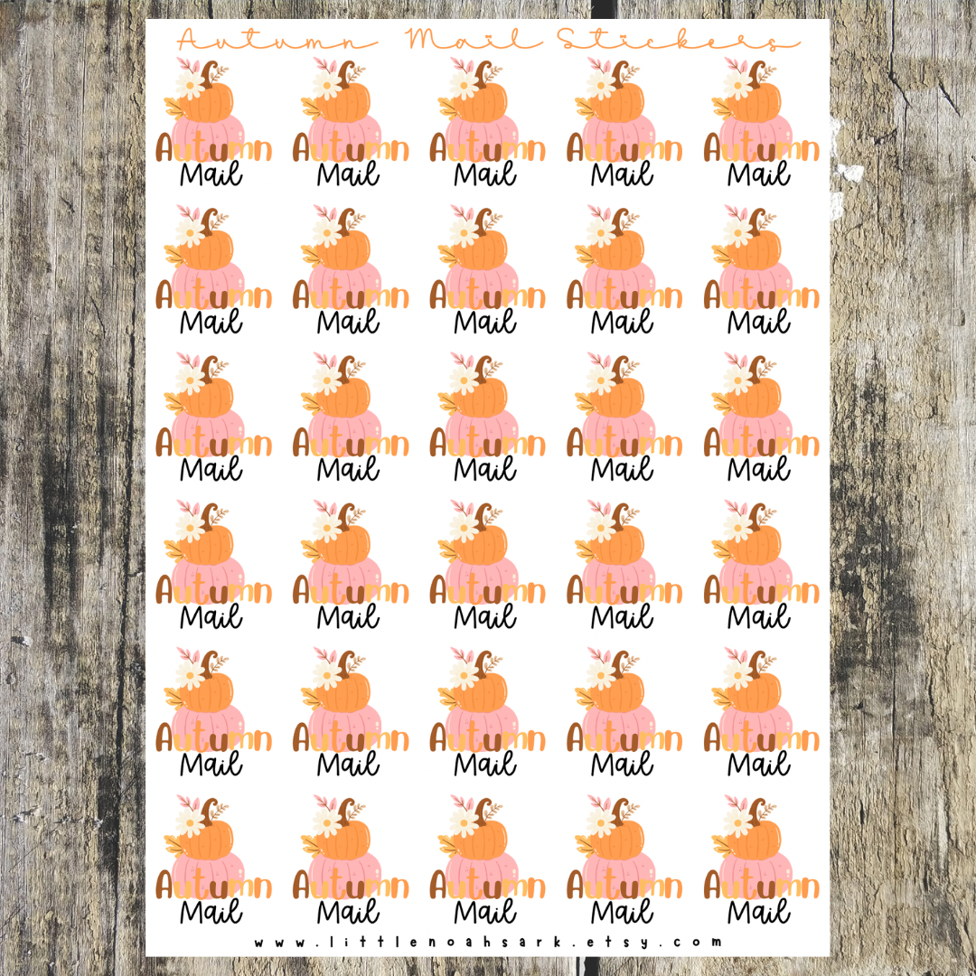 Autumn mail Stickers