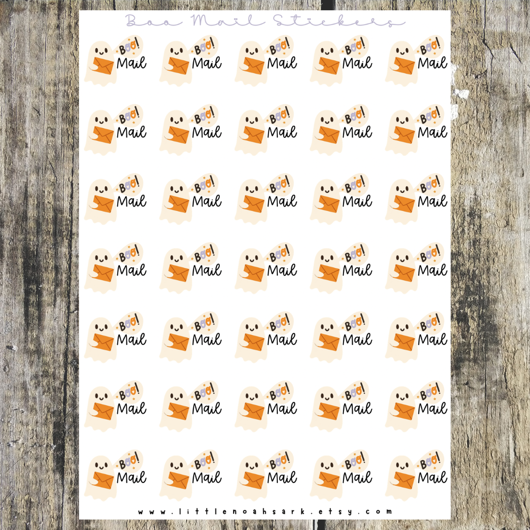 Boo mail Stickers