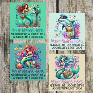 Mermaid Mail Mixed Address Labels