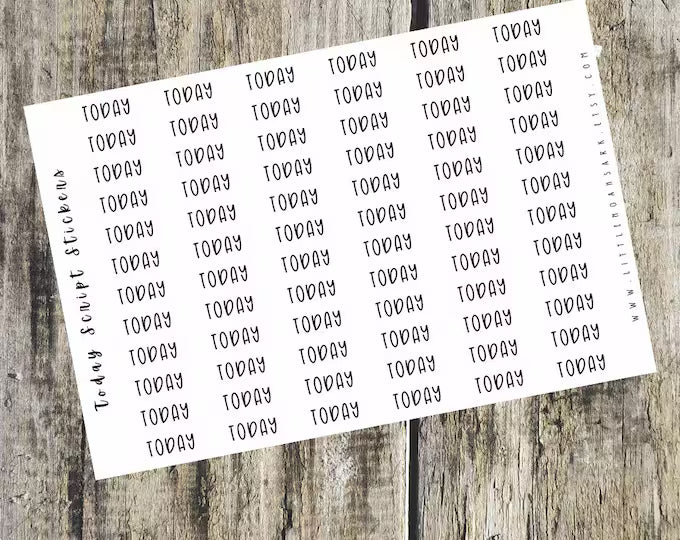 Today Script Stickers