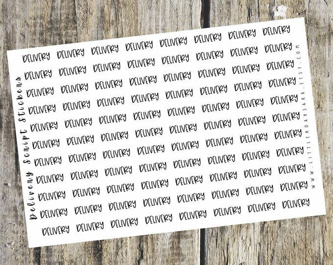 Delivery Script Stickers