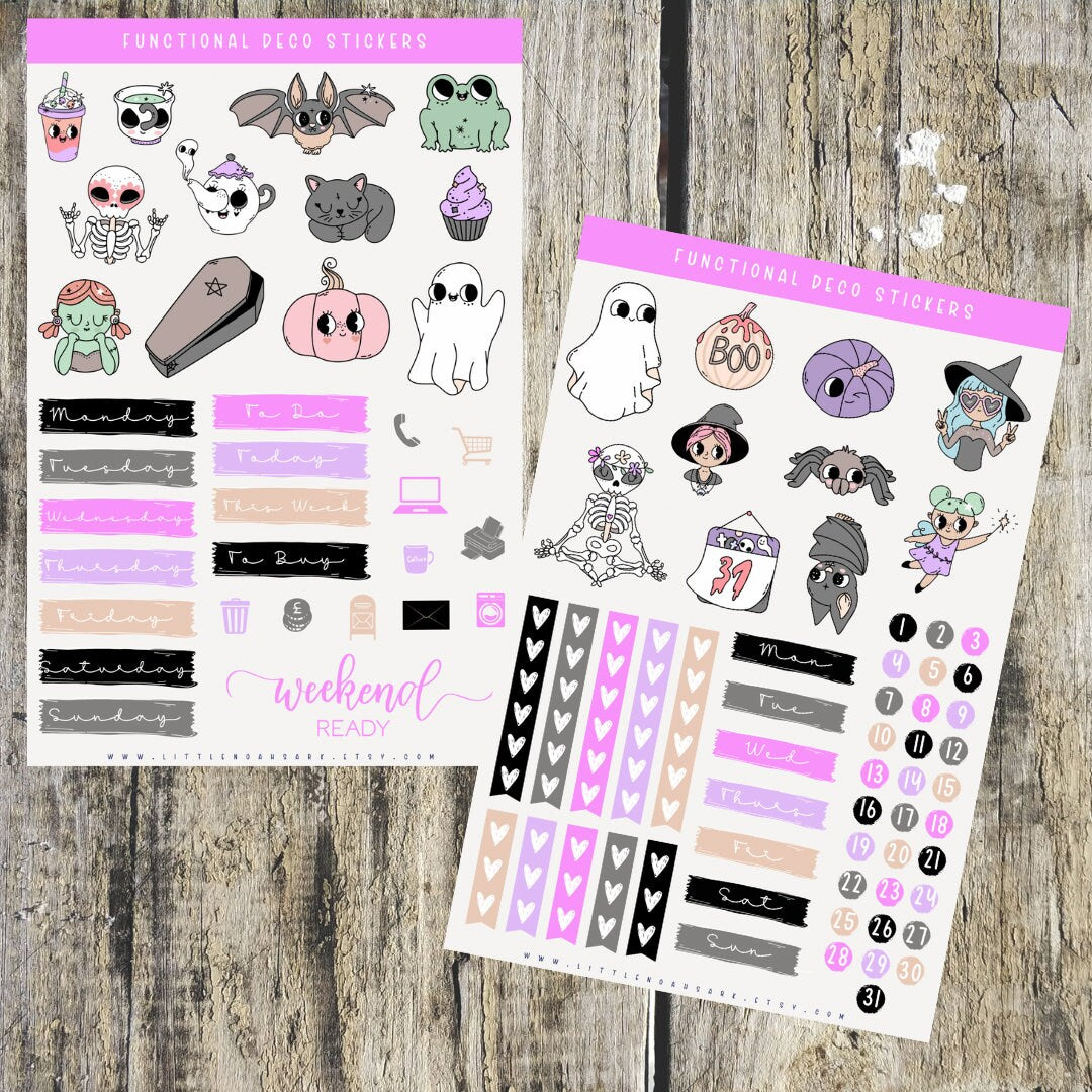 Functional Deco Planner Stickers