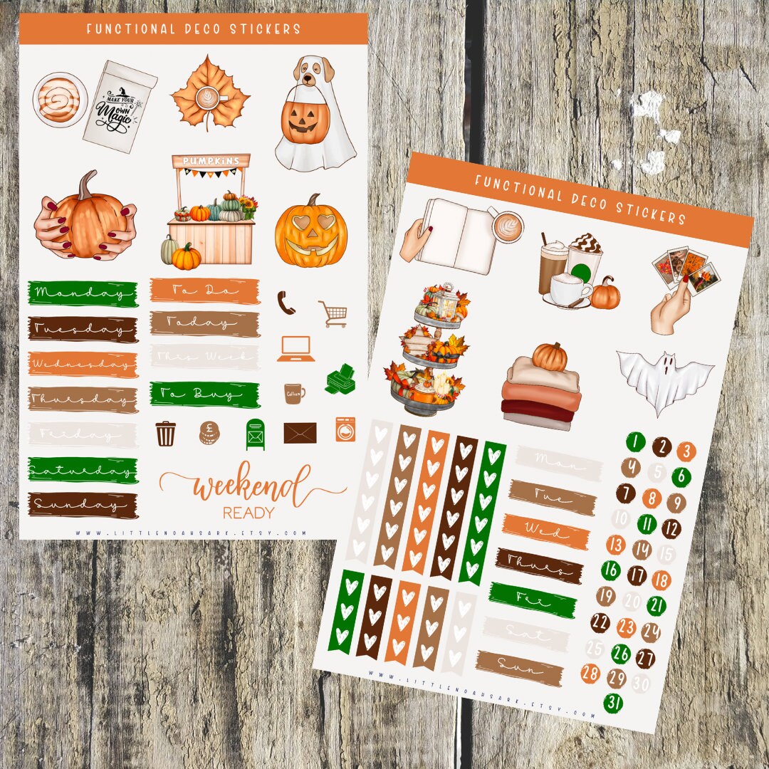 Functional Deco Planner Stickers