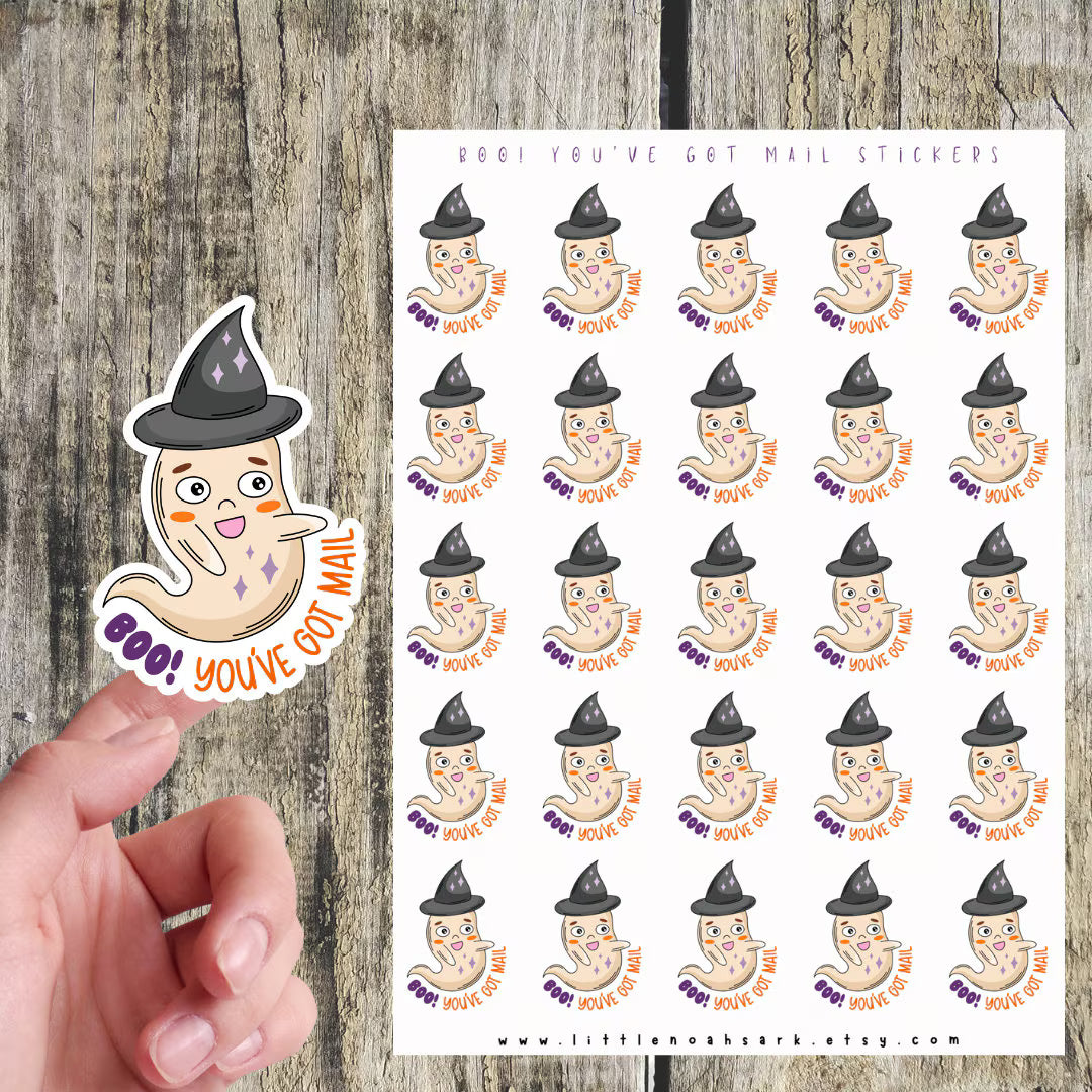 Boo You've Got Mail Stickers