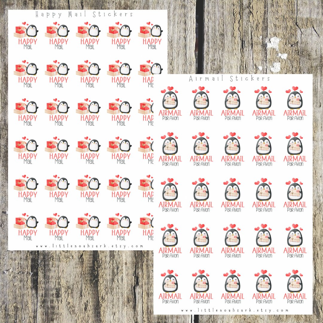 Penguin Mail Stickers
