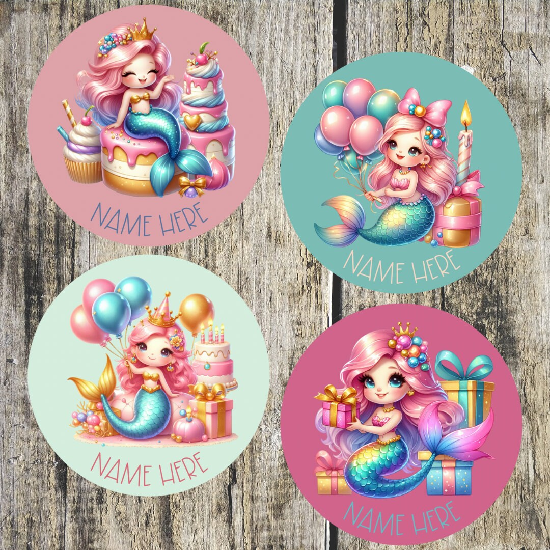 Personalised Birthday Stickers
