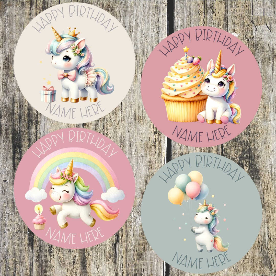 Personalised Birthday Stickers