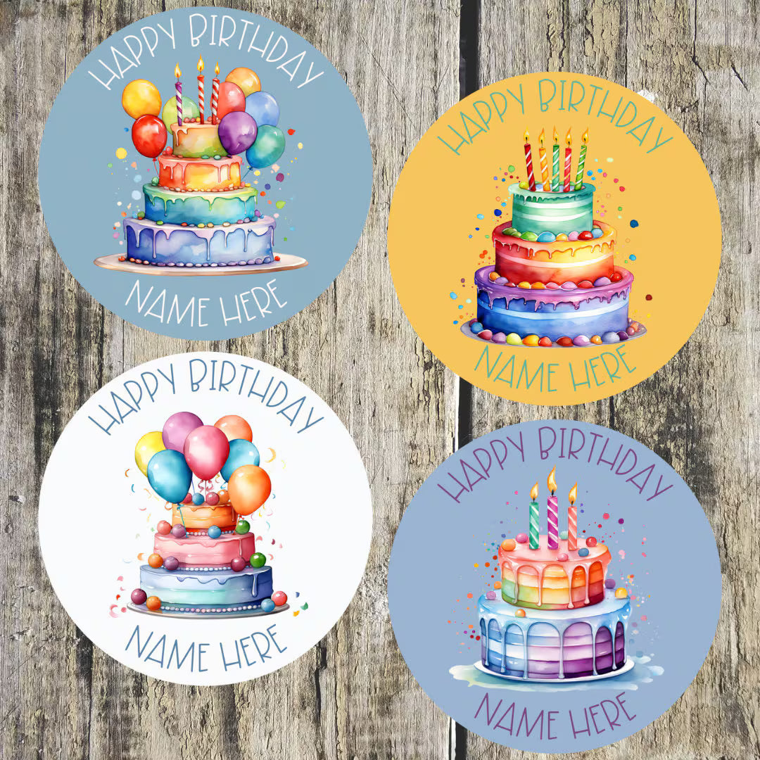 Personalised Birthday Stickers