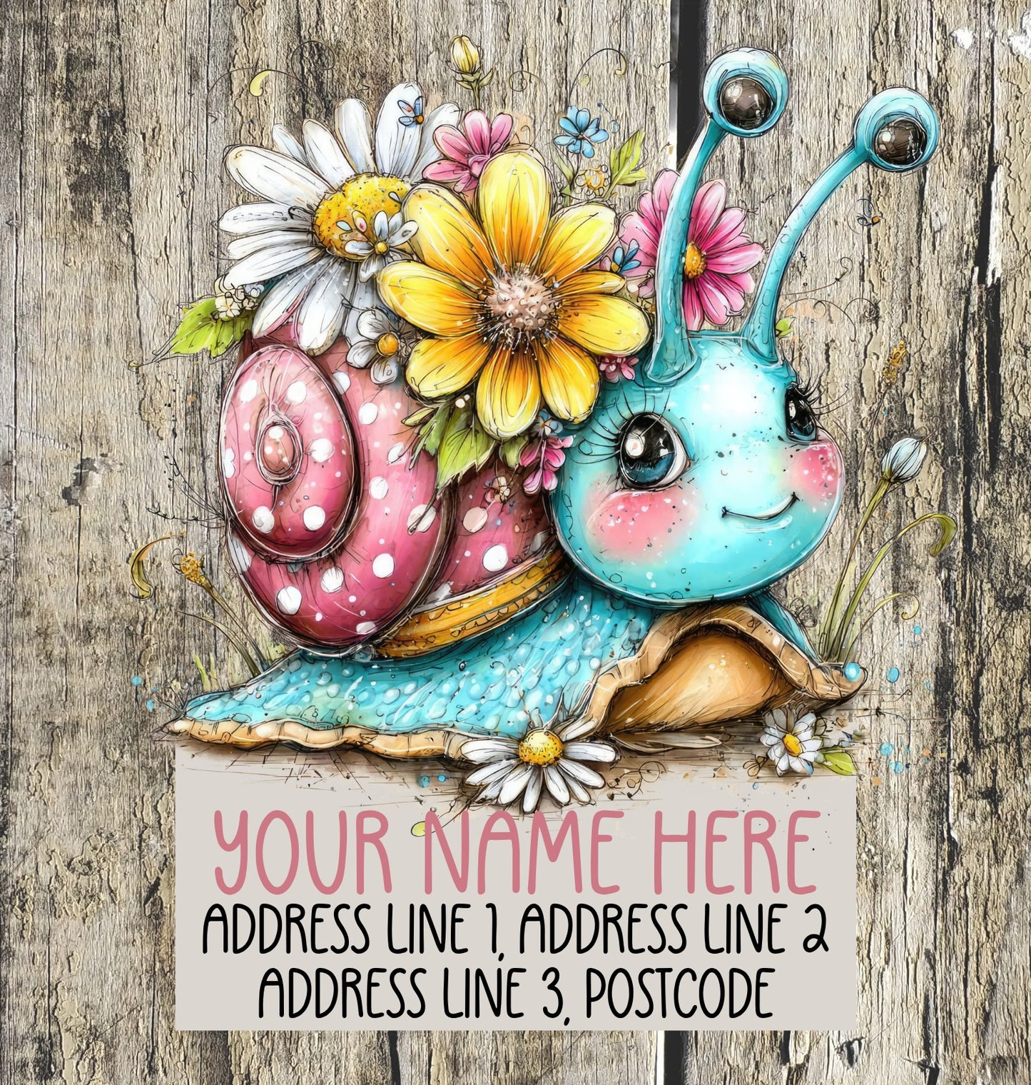 Spring Snail Address Labels