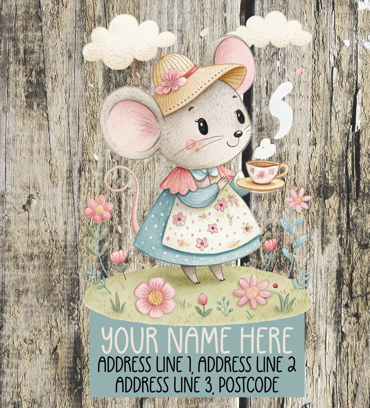 Mouse Tea party Address Labels