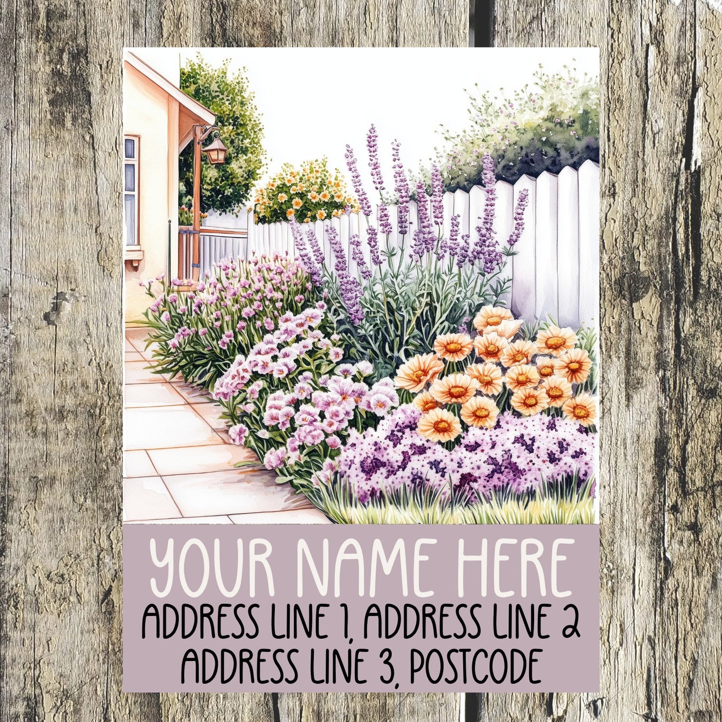 Lavender Field Address Labels
