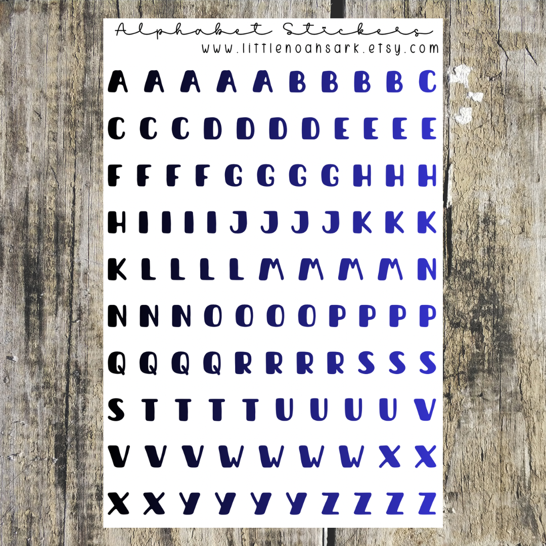 Alphabet Stickers