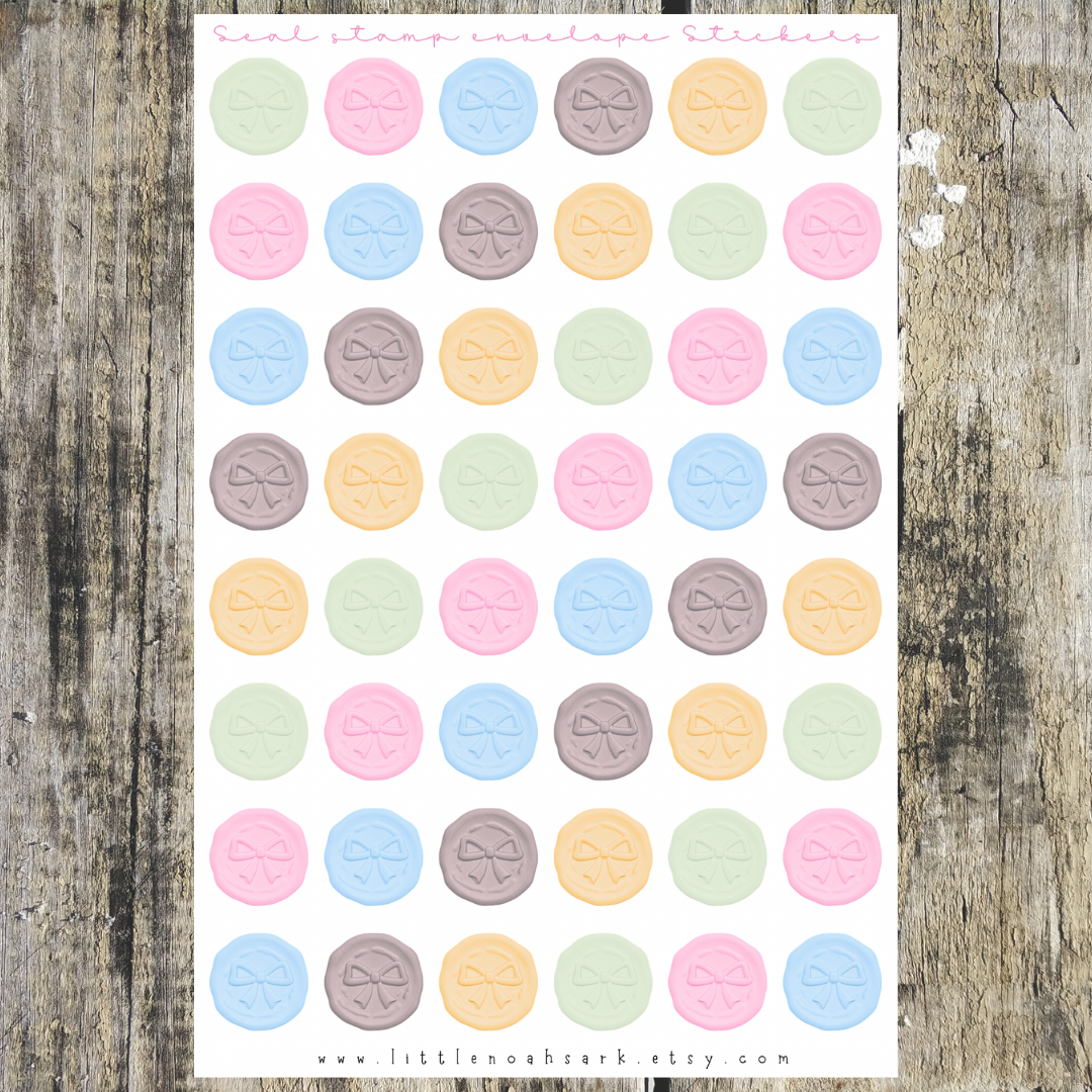 Seal Stamp Envelope Stickers