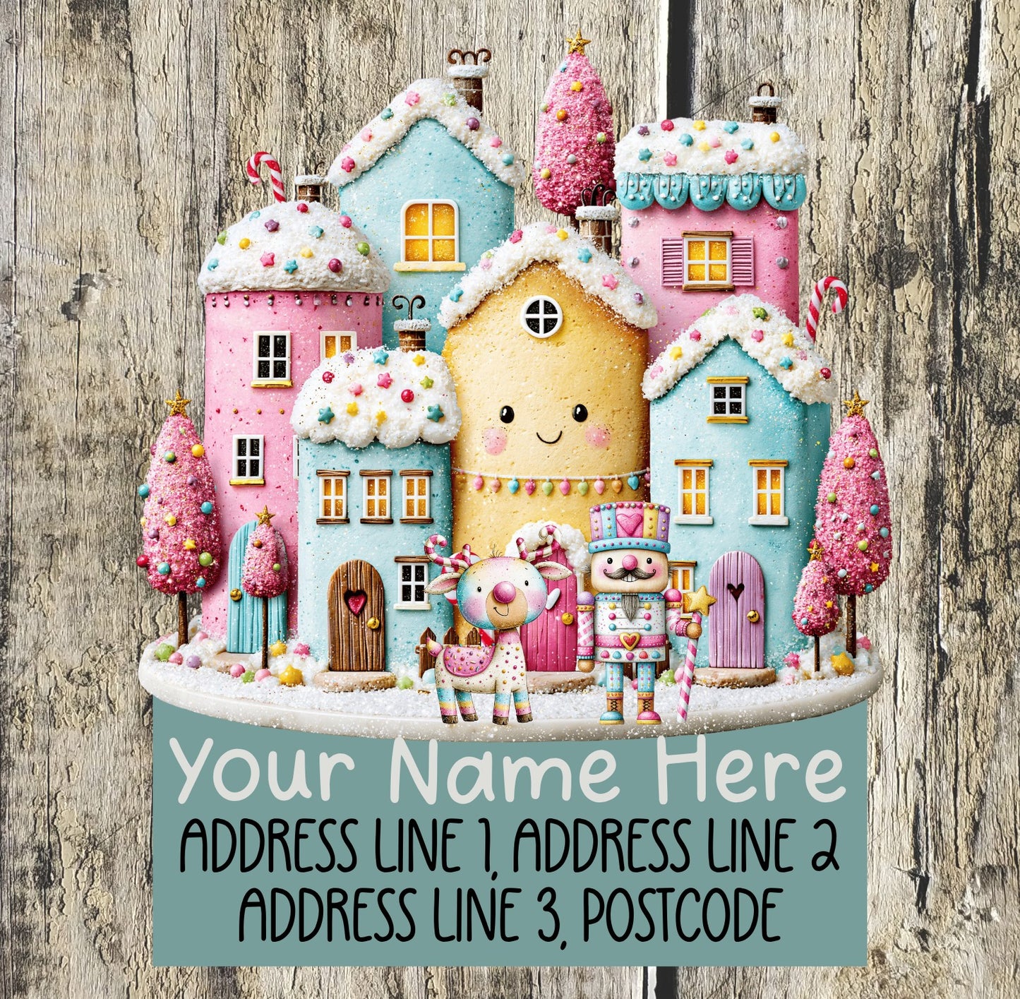 Gingerbread Candy Address Labels