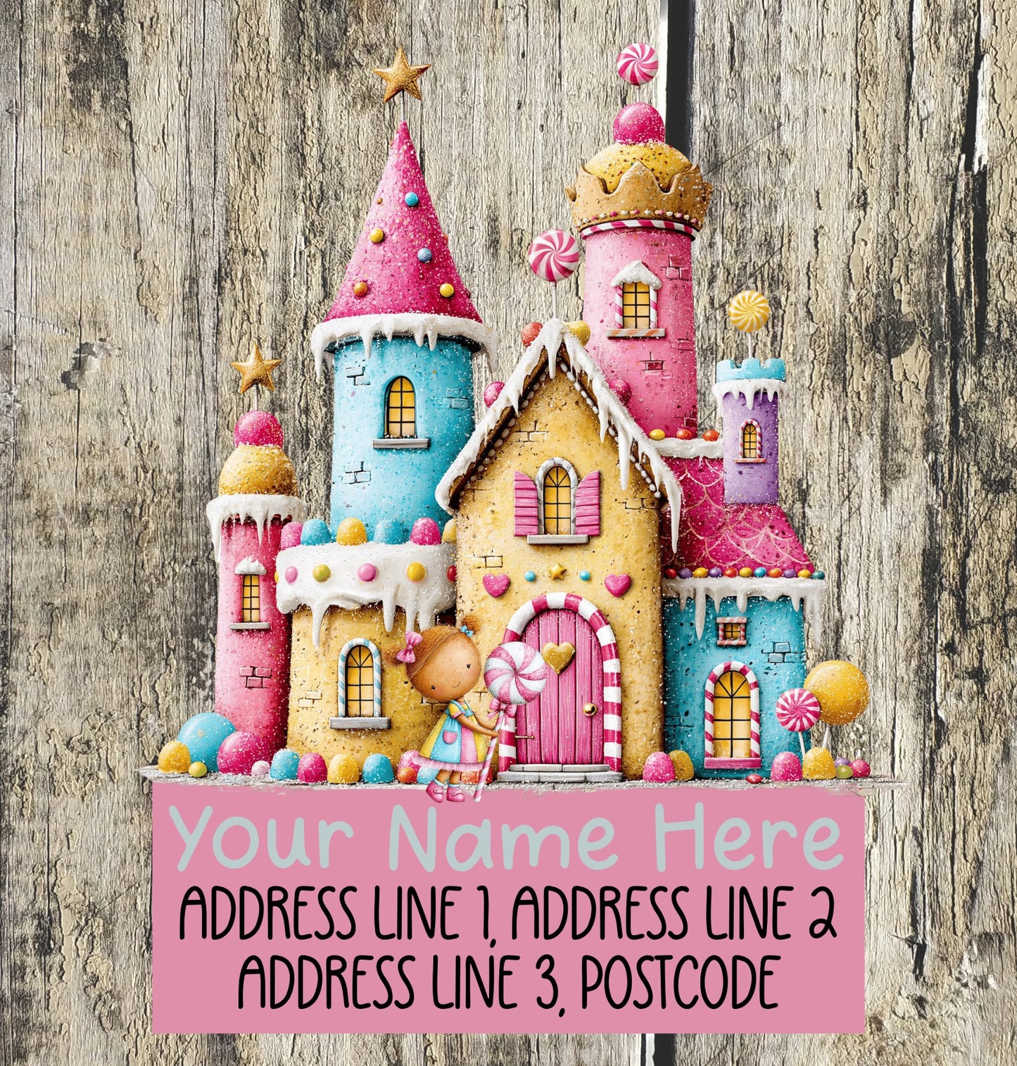 Gingerbread Candy Address Labels