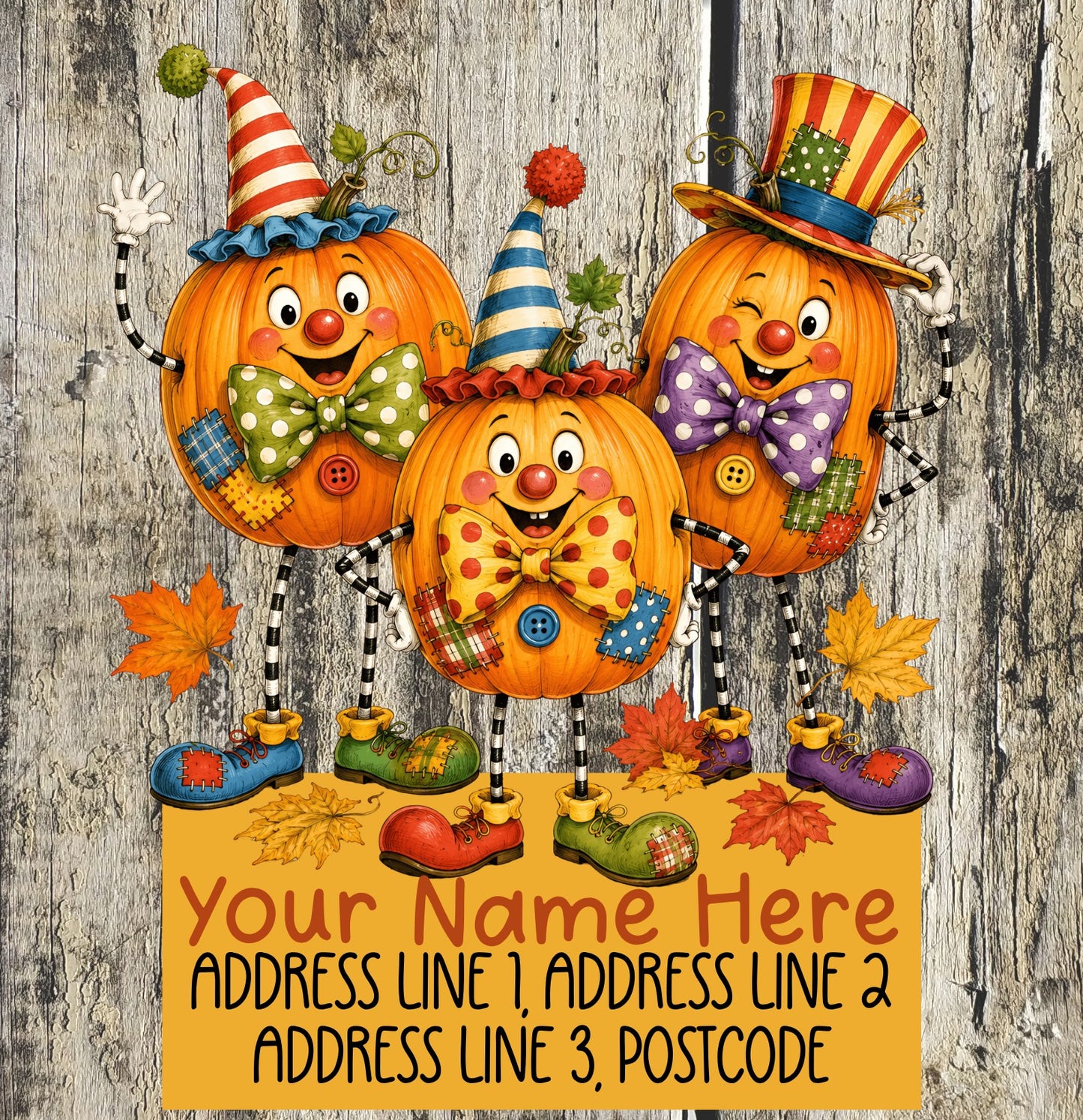 Autumn Pumpkin Scarecrow Address Labels